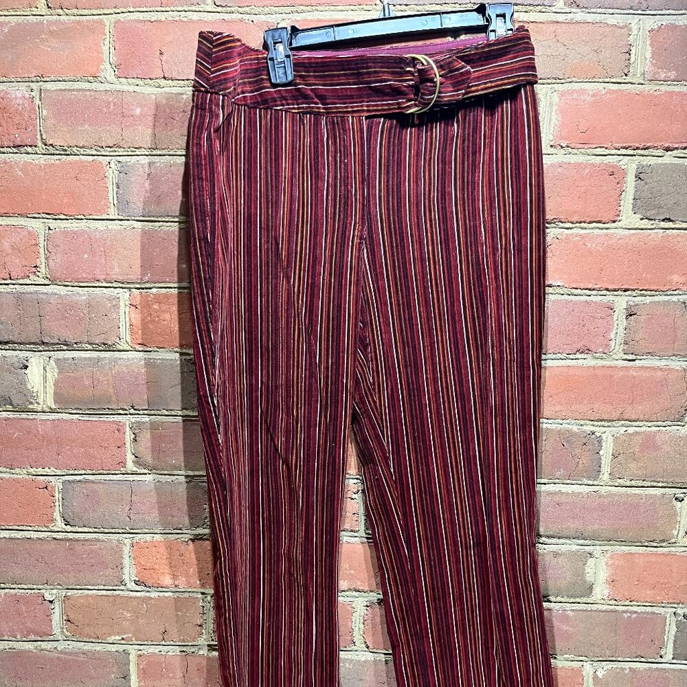 Willi Smith striped corduroy pants, Women's 10